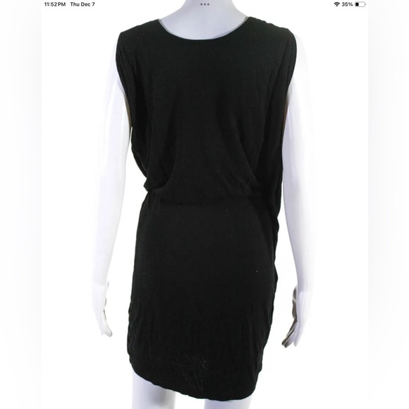 Whistles Black Front Tie Dress, Sz 1, EUC - Picture 3 of 4